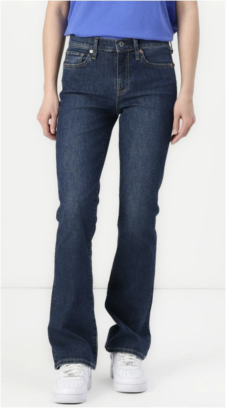 Gap Jeans VTG Bootcut WMNS 6L Dark Wash Made In USA Y2K Stretch Denim Mid-Rise